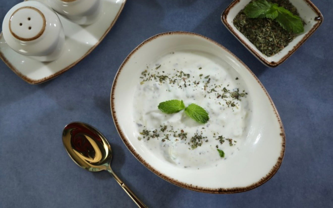 Yogurt with Cucumber Salad